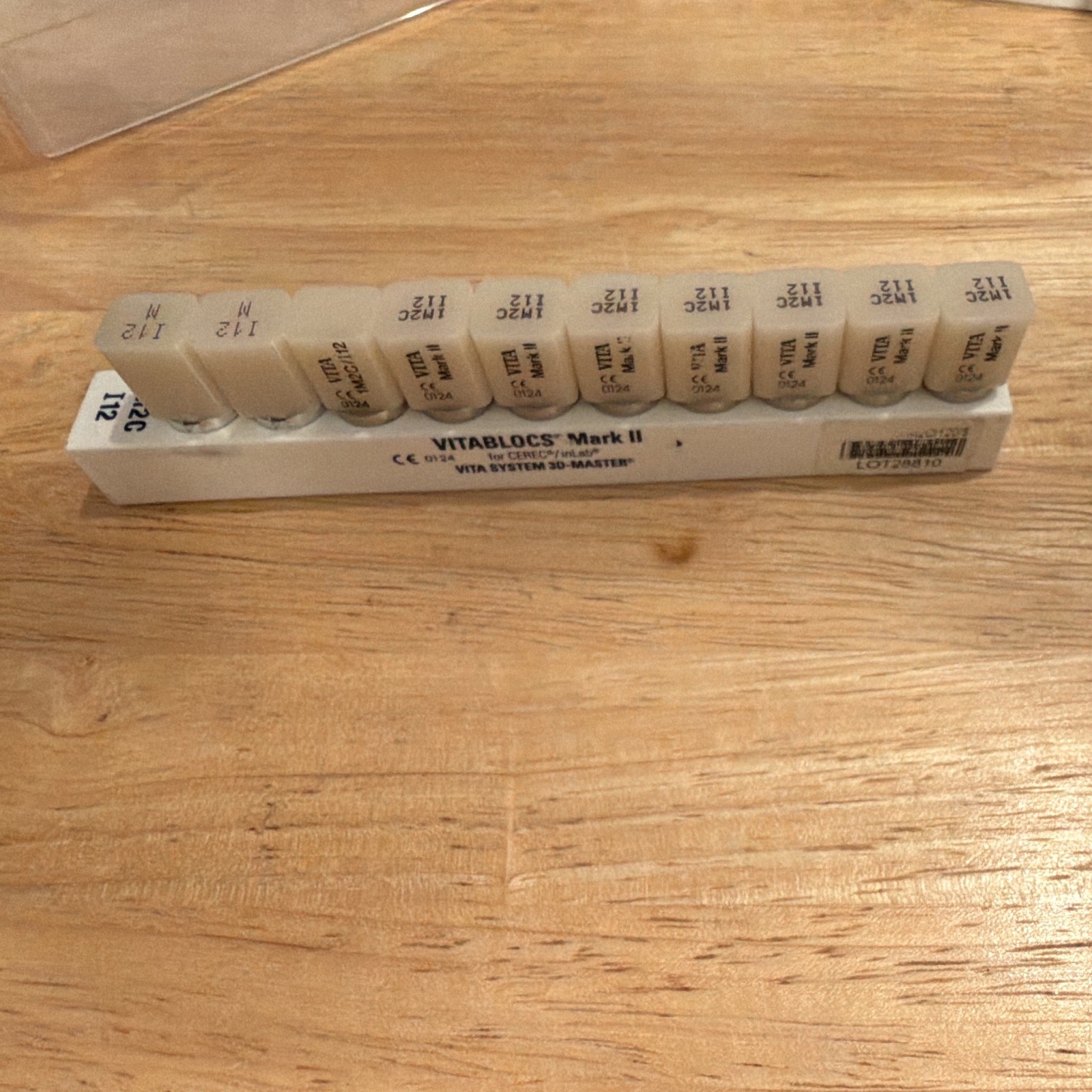 VITA VITABLOCS Mark II Shade Guide Blocks Tabs Set 1M2C I12 Lab, I12M