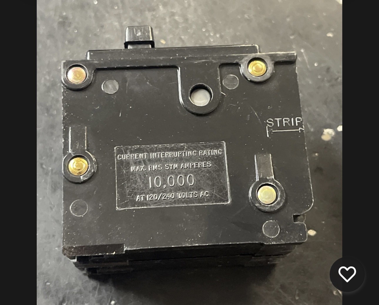 Eaton BR120 20 Amp Single Pole Circuit Breaker