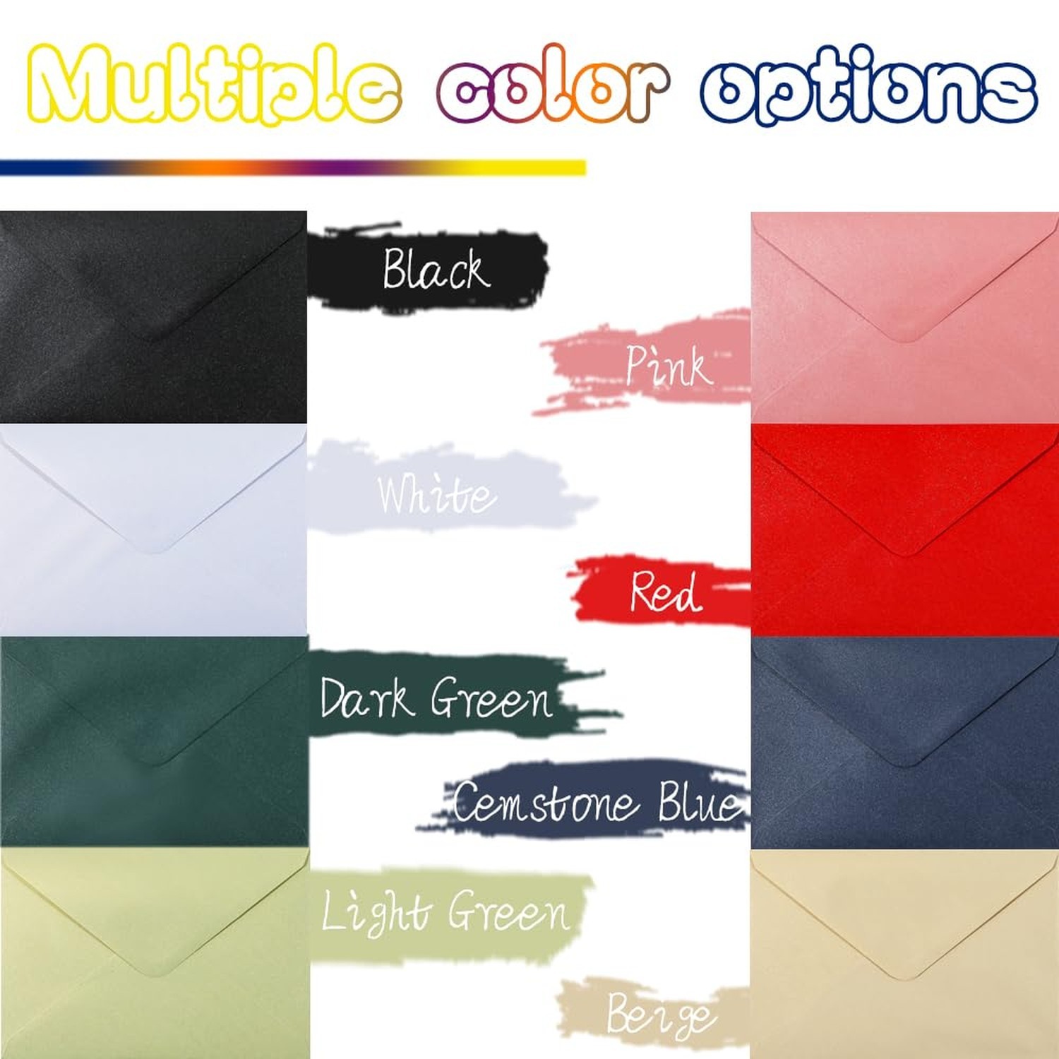 A7 Self-Sealing White Envelopes 50 Pcs – 5×7 Inches (5.31×7.67in) Premium 1