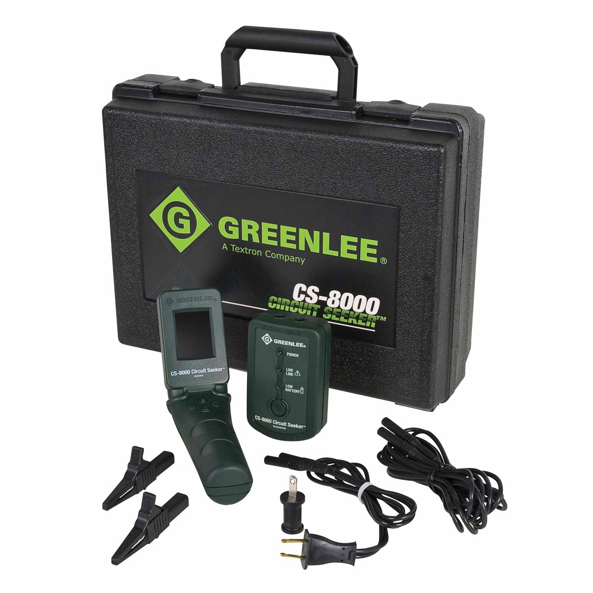 Greenlee CS8000 Circuit Seeker Kit, Full-Color Graphical LCD, 0-750V AC/DC Cap.