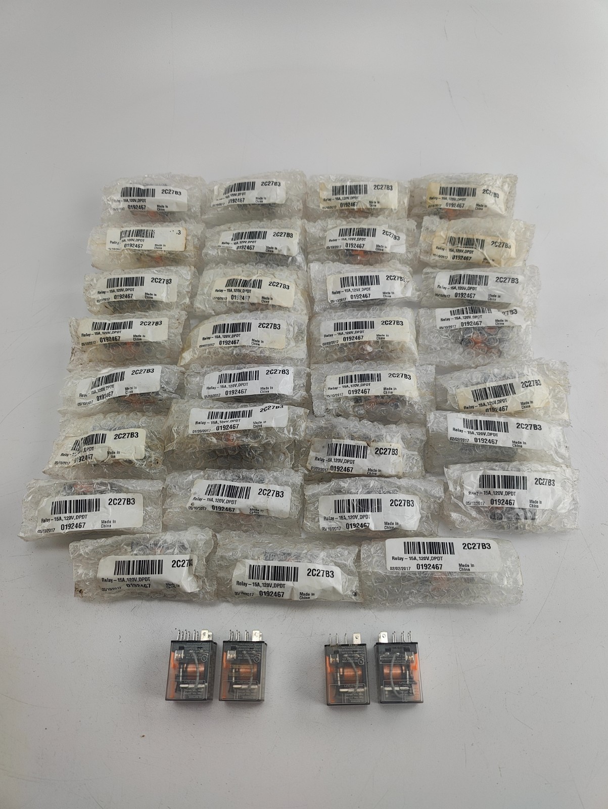 NEW LOT OF 35 Schneider Electric 782XBXC-120A General Purpose Relay