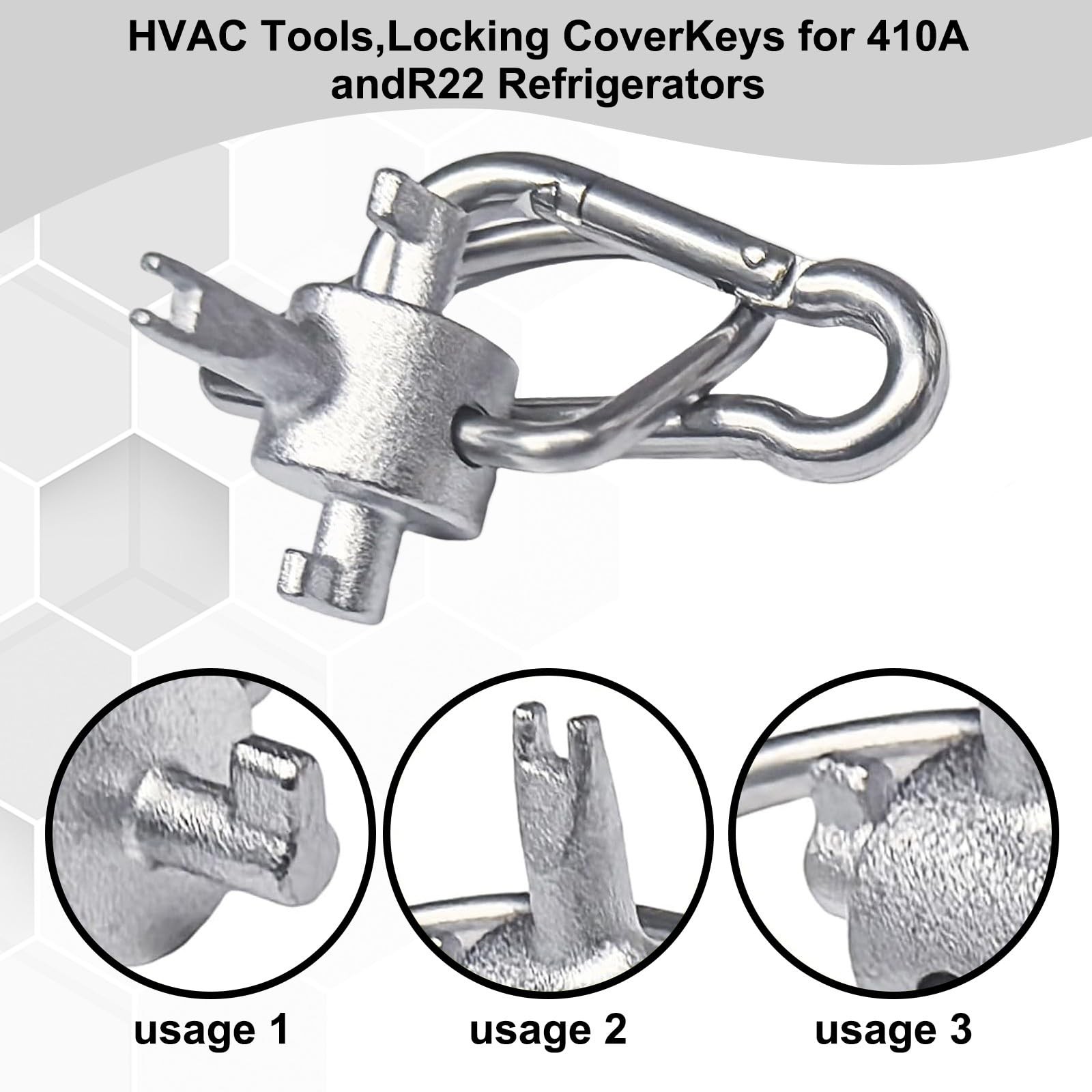 YOUDMEARUD HVAC Tools, Universal Locking Cap Key for 410A and R22 Refrigerant…