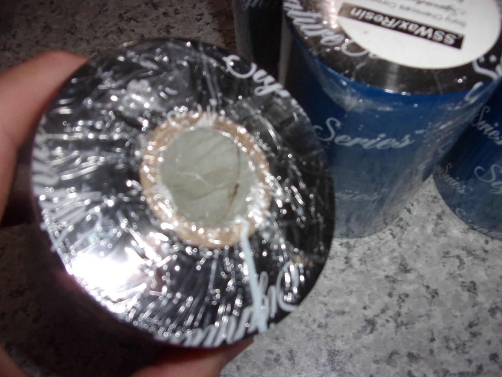110.0mm x 450M Thermal Ribbon Black SSWax Resin Sony 61335100036 5 Roll Lot