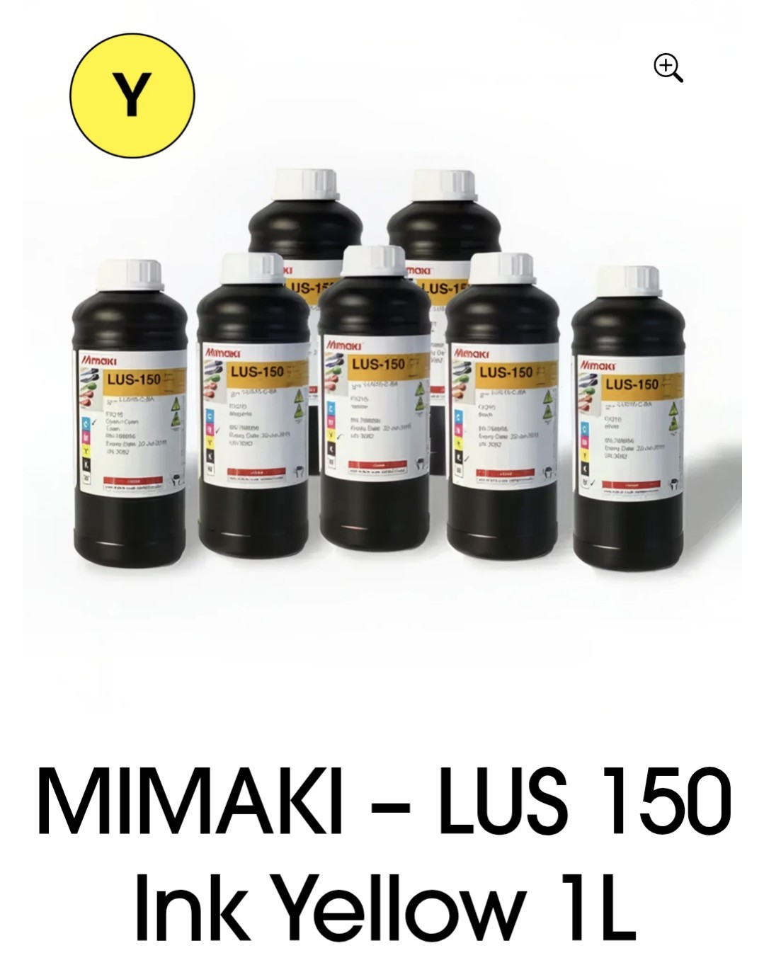 GENUINE MIMAKI LUS-150 YELLOW UV INK W/ CHIP 1000ML WITH CHIP JULY/2026