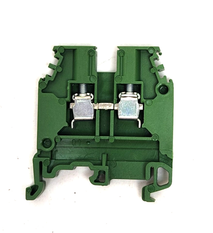 BOX OF 50! Entrelec M4/6 1SNA105001R2700 Terminal Blocks Connector Green