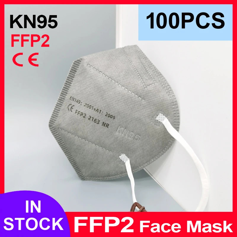 FFP2 Face Masks Masques CE KN95 Face Mask Filter 5Layers Adult Kn95 Mascarillas