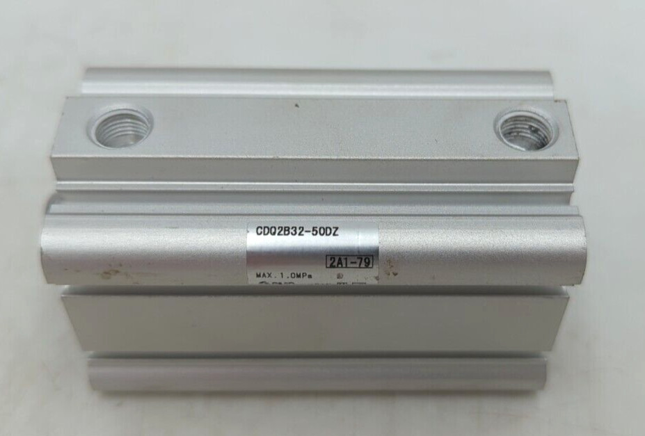 SMC CDQ2B32-50DZ compact double acting, single rod cylinder Used