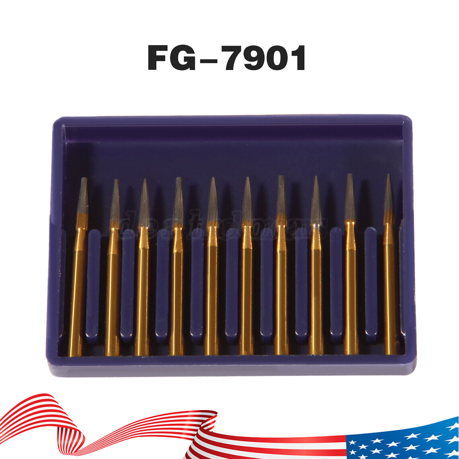 Carbide Burs 7901 TRIMMING & FINISHING 12BLADE T&F Bur