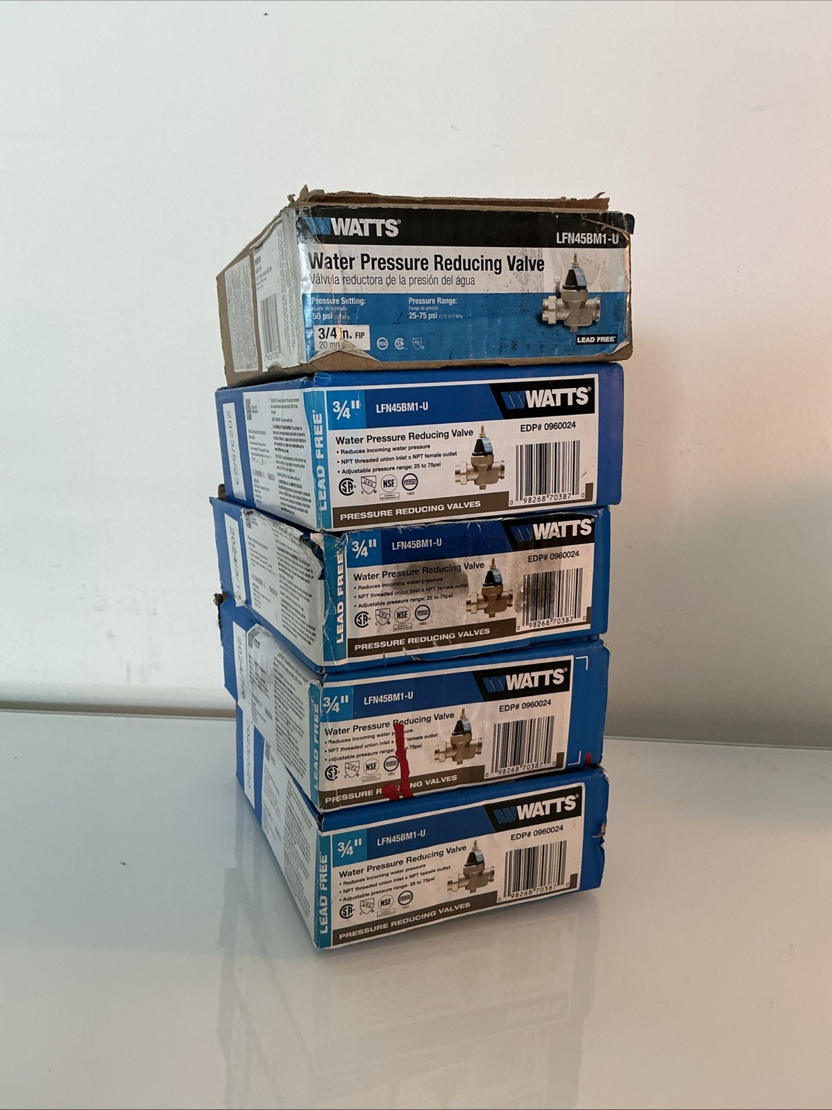 Watts 3/4 Water Pressure Reducing Valve (NPT THREADED UNION NOT INCLUDED)