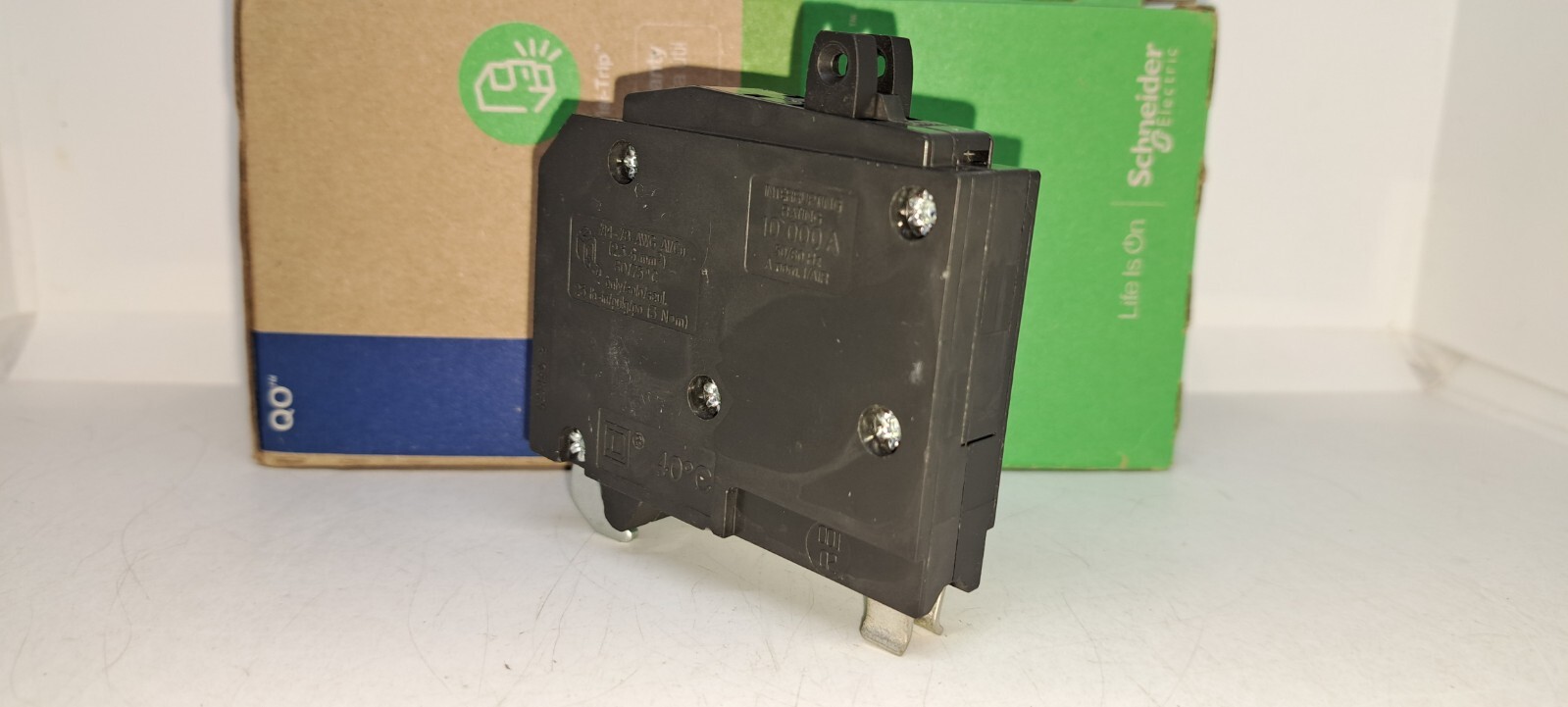Square D QOT1515 Tandem Twin 15 Amp Mini Circuit Breaker with hook NEW