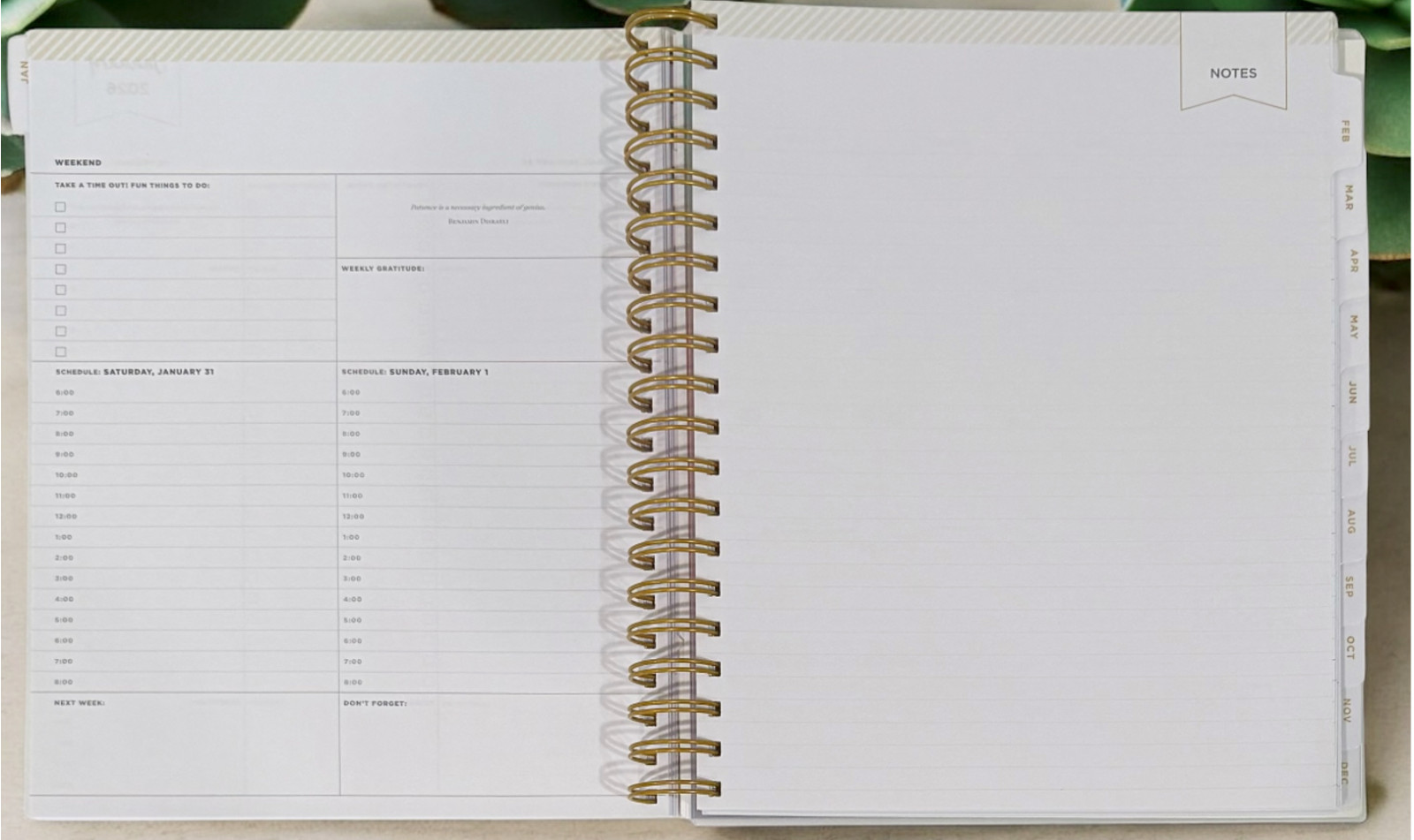 2026 Aurora Boreal Gradient Daily/Monthly Planner Gift Set