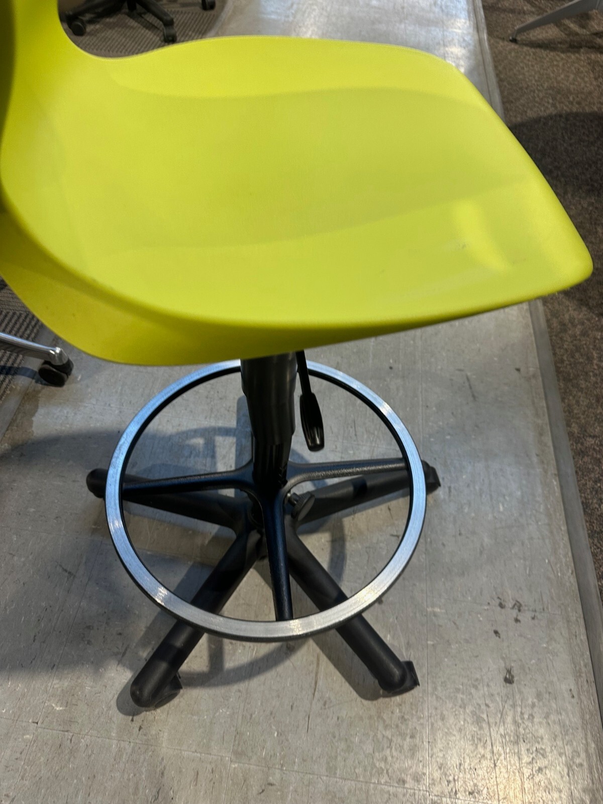 Drafting Chair / Stool in Yellow Finish by HON