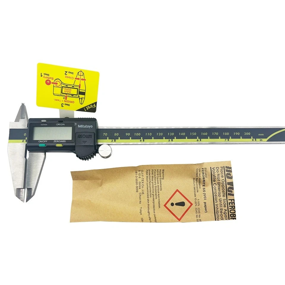 NEW Mitutoyo 500-196-30 200mm/0-6″ Absolute Digital Digimatic Vernier Caliper