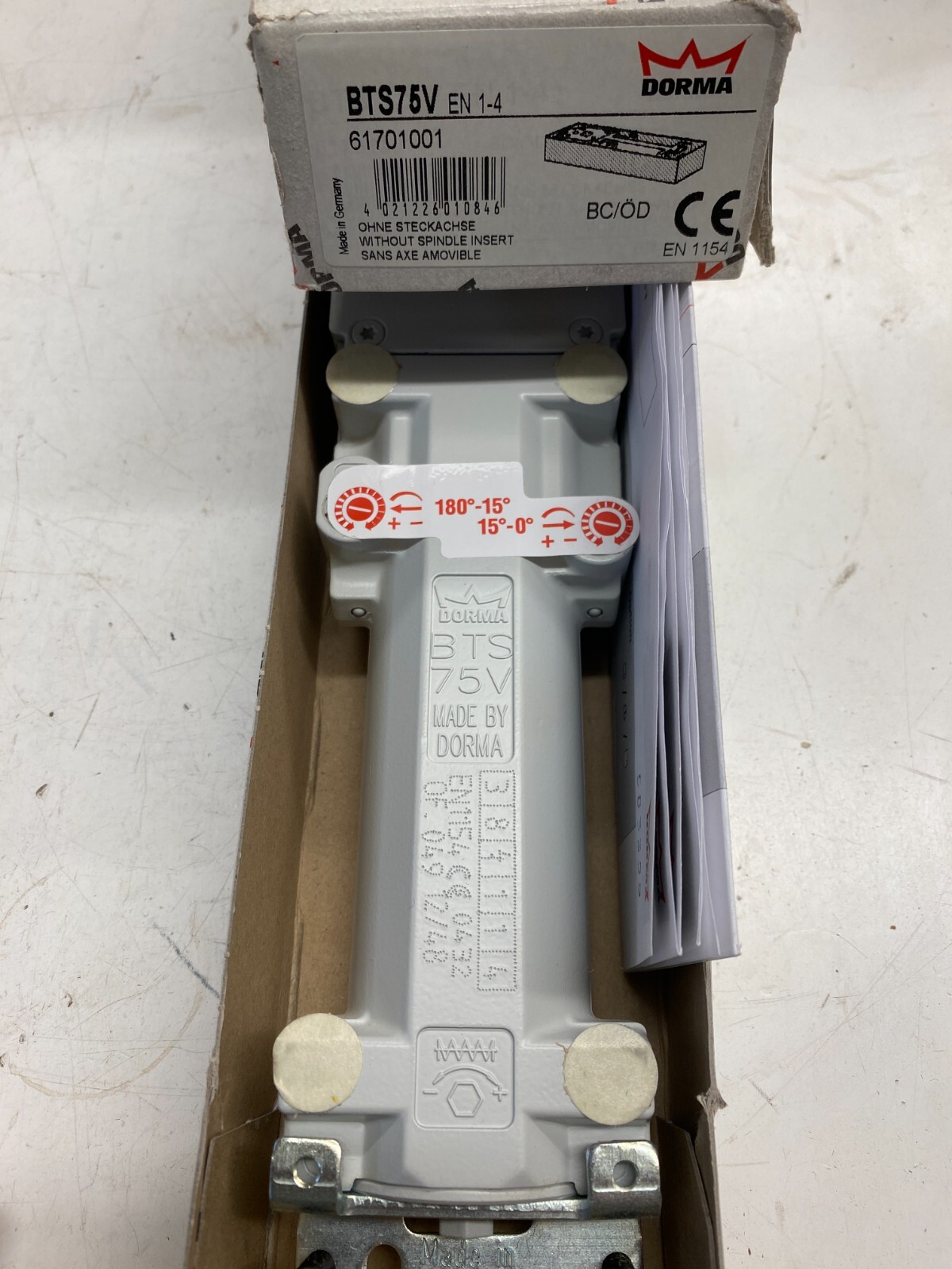 Dorma BTS75V EN 1-4 61701001 Door Closer spindle Germany EN1154