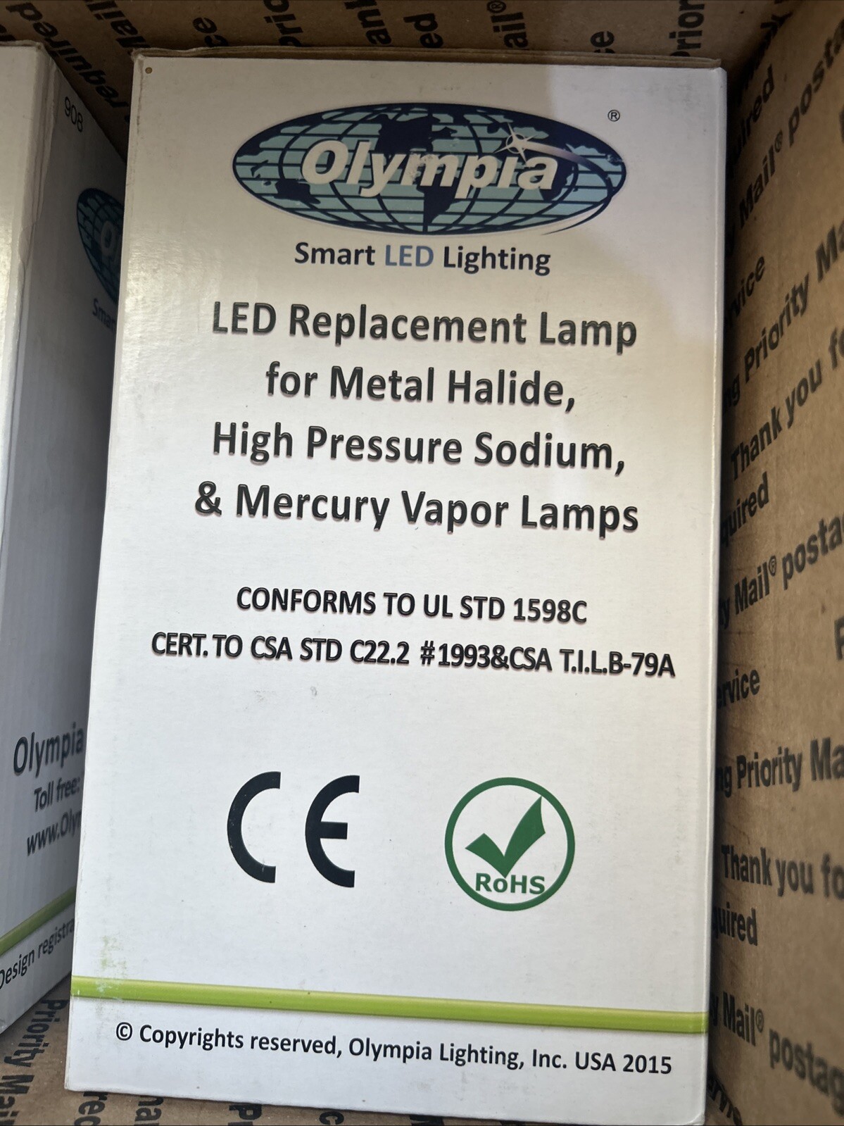 Olympia High Voltage 208-480v Cluster LED Retrofit. NEW 65 Watts Mogul New X2