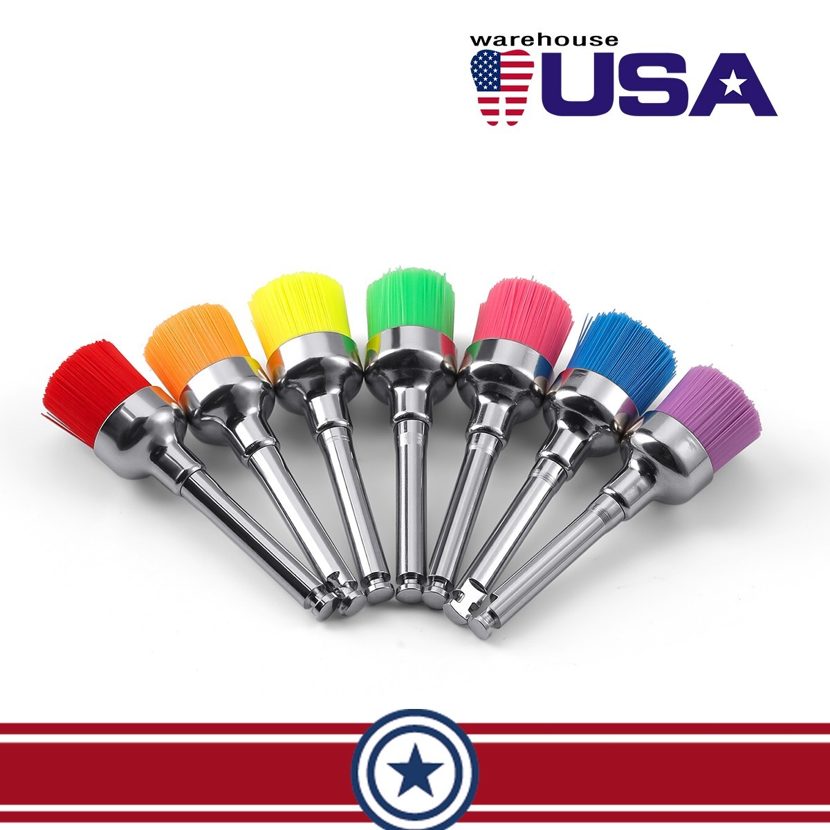 100pcs Dental Nylon Colored Soft Bowl Polishing Flat Tapere Prophy Brushes Latch