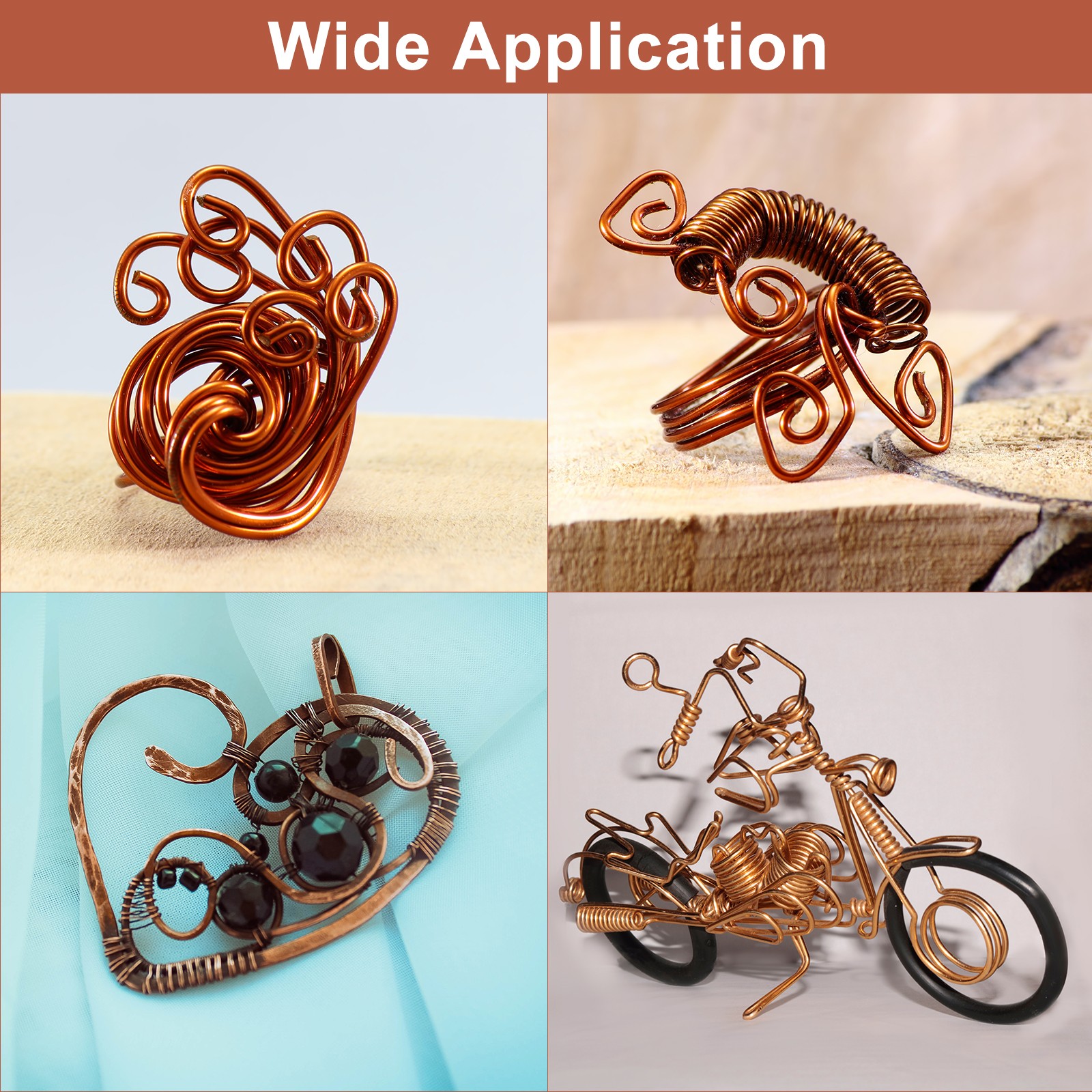 Soft Copper Wire 10 Gauge 11.5 FT 99.9% Pure Bare Copper Wire for Crafts