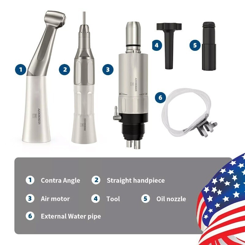 AZ Dental E-generator LED Fiber High Speed/Slow Low Speed Handpiece 4Hole/2Hole
