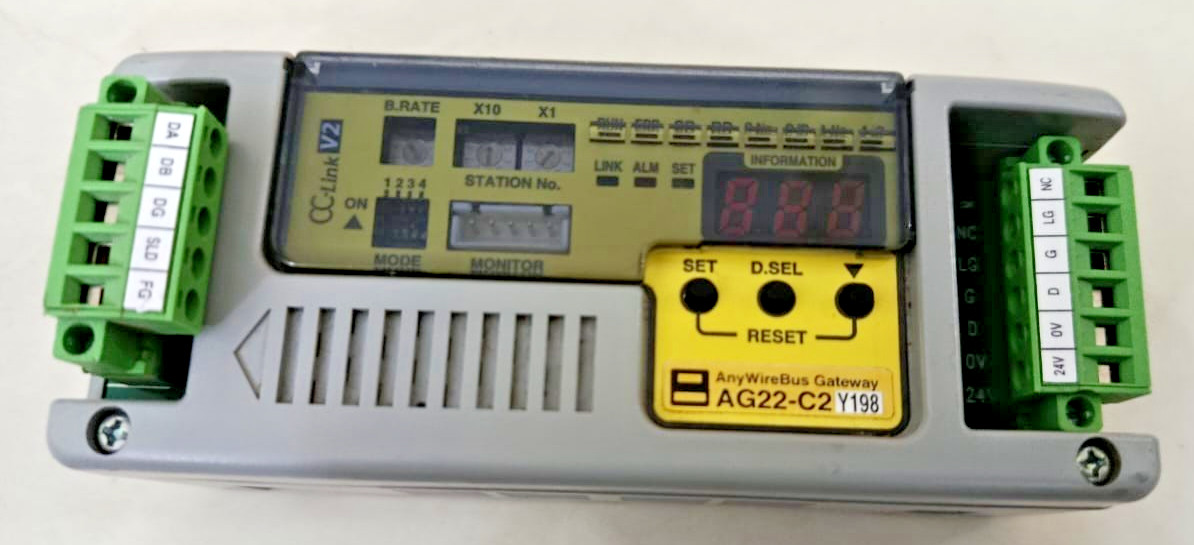 ANYWIRE AG22-C2 CC-Link V2 UNI-WIRE HX Gateway Industrial Automation Module