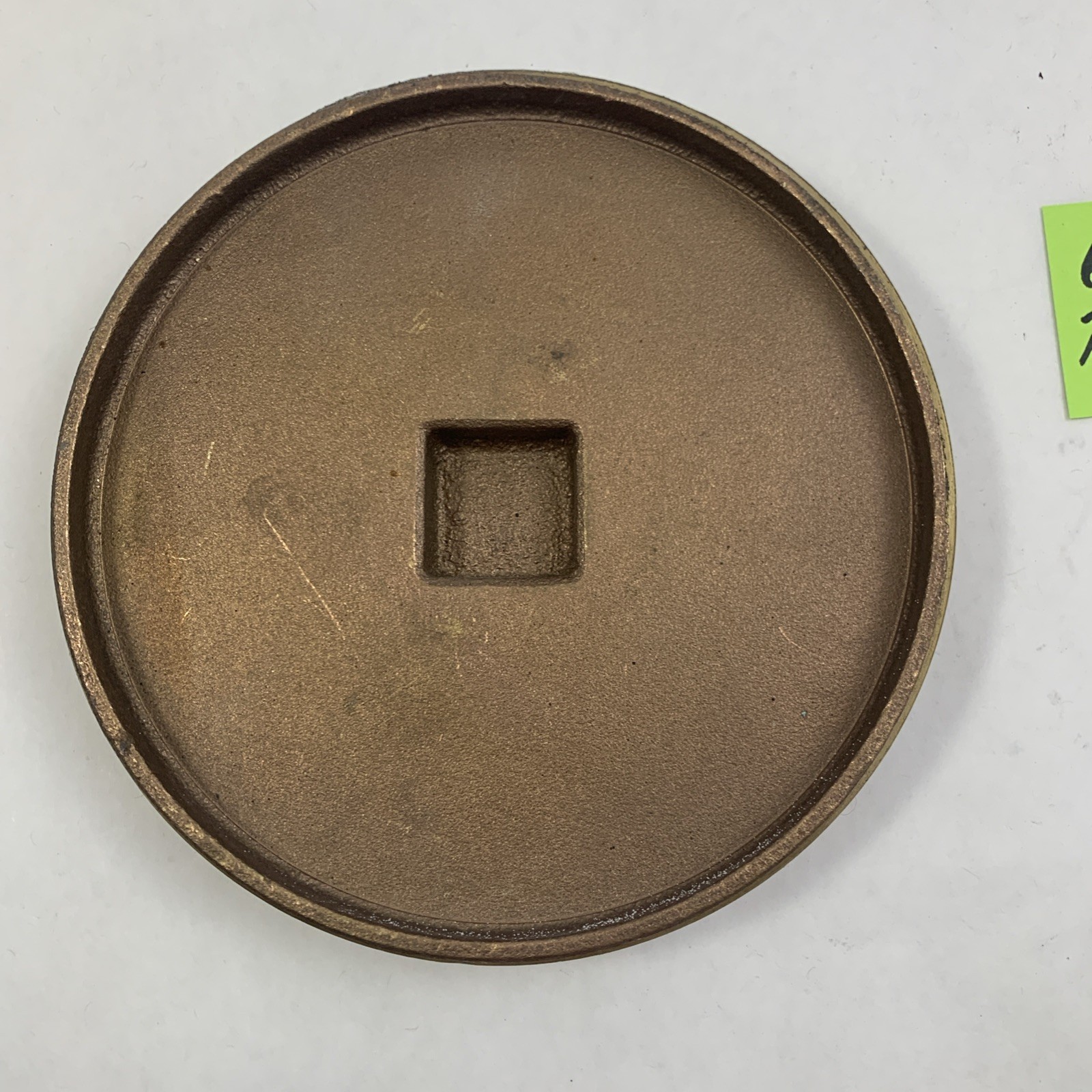 Raised Head Cleanout Plug 6 INCH Cap Brass Indonesia new Plumbing ABG#219A