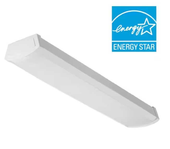Lithonia Lighting 40-Watt 4 ft. White Integrated LED Flush Mount Light 120V 48IN