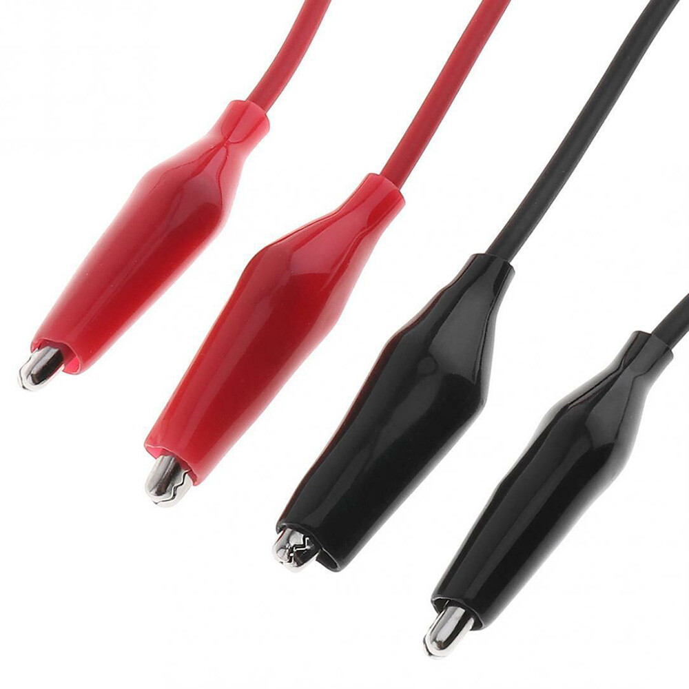 6PCS Double Ended Crocodile Wire Alligator Clip Electric Test Cable Connector US