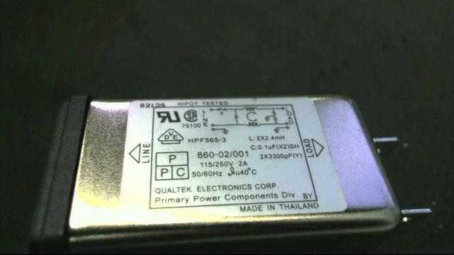 QualTEK Electronics EMI Filter AC Power Plug 860-02/001