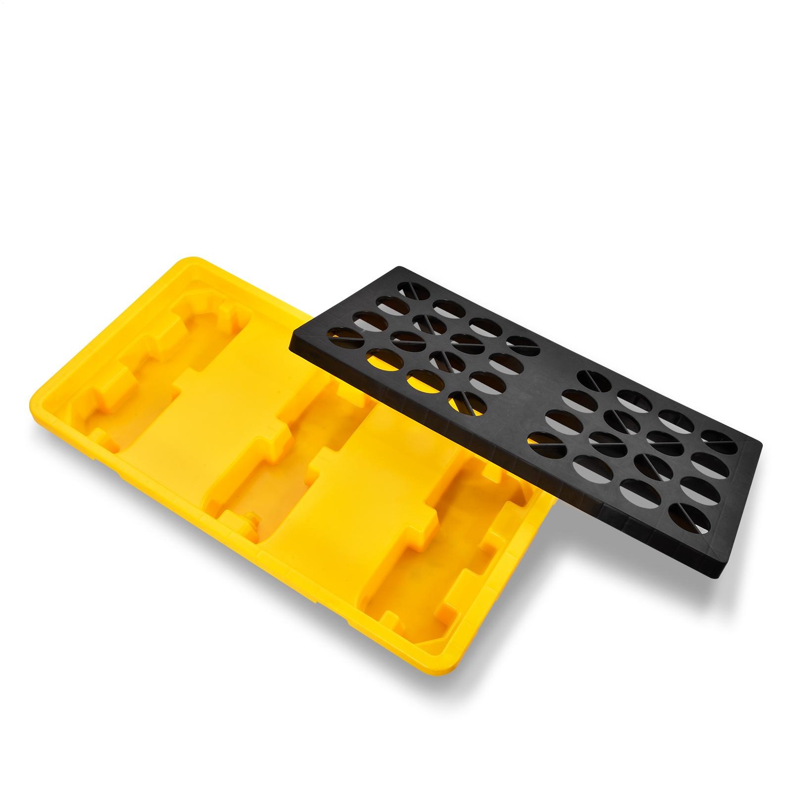 2 Drum Modular Spill Containment Platform, for Industrial Garage Basement