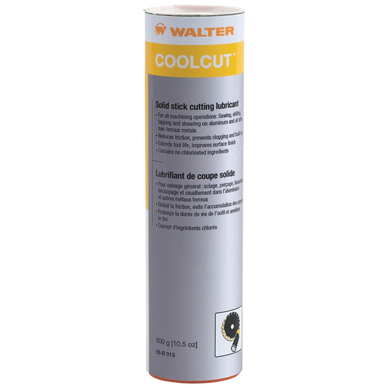 Walter 53B013 Coolcut Lubricant, Solid Stick, 300g / 10.5 oz., 12 pack