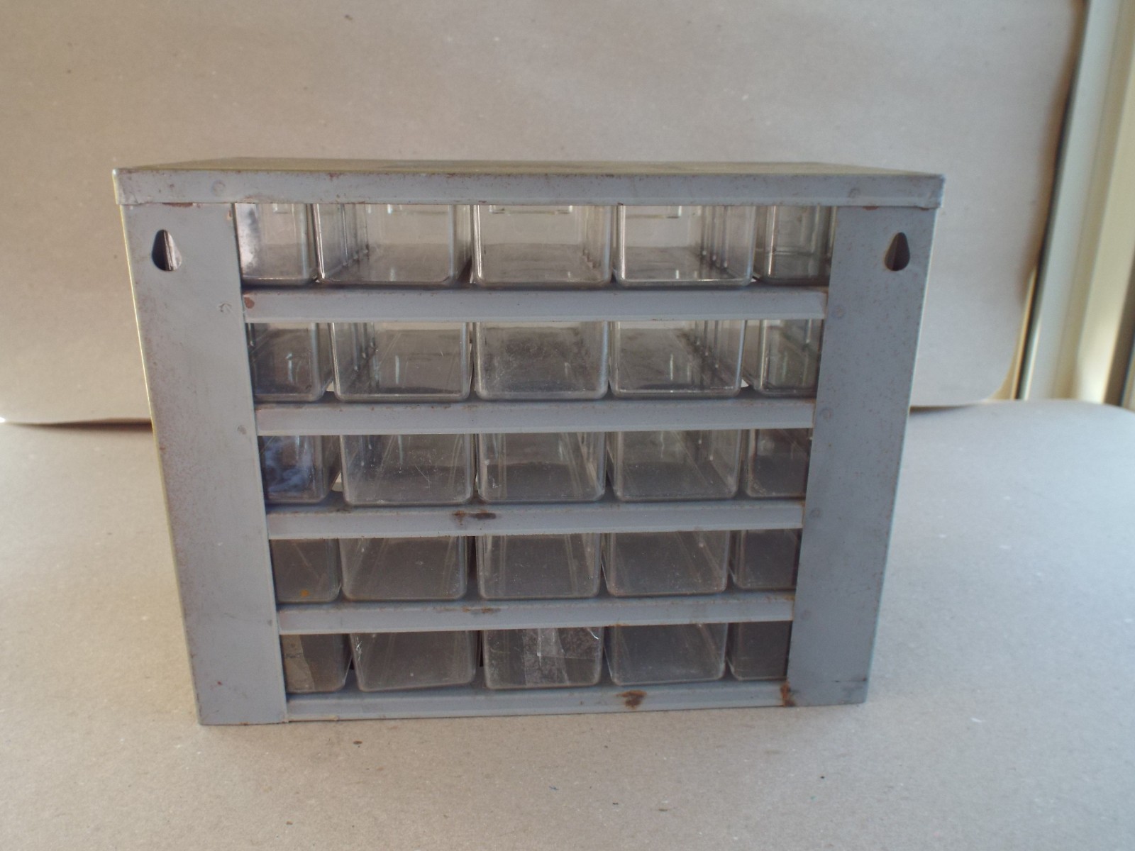 VTG Rare 25 Drawer Raaco Metal Parts Storage Cabinet Organizer Denmark (Read)