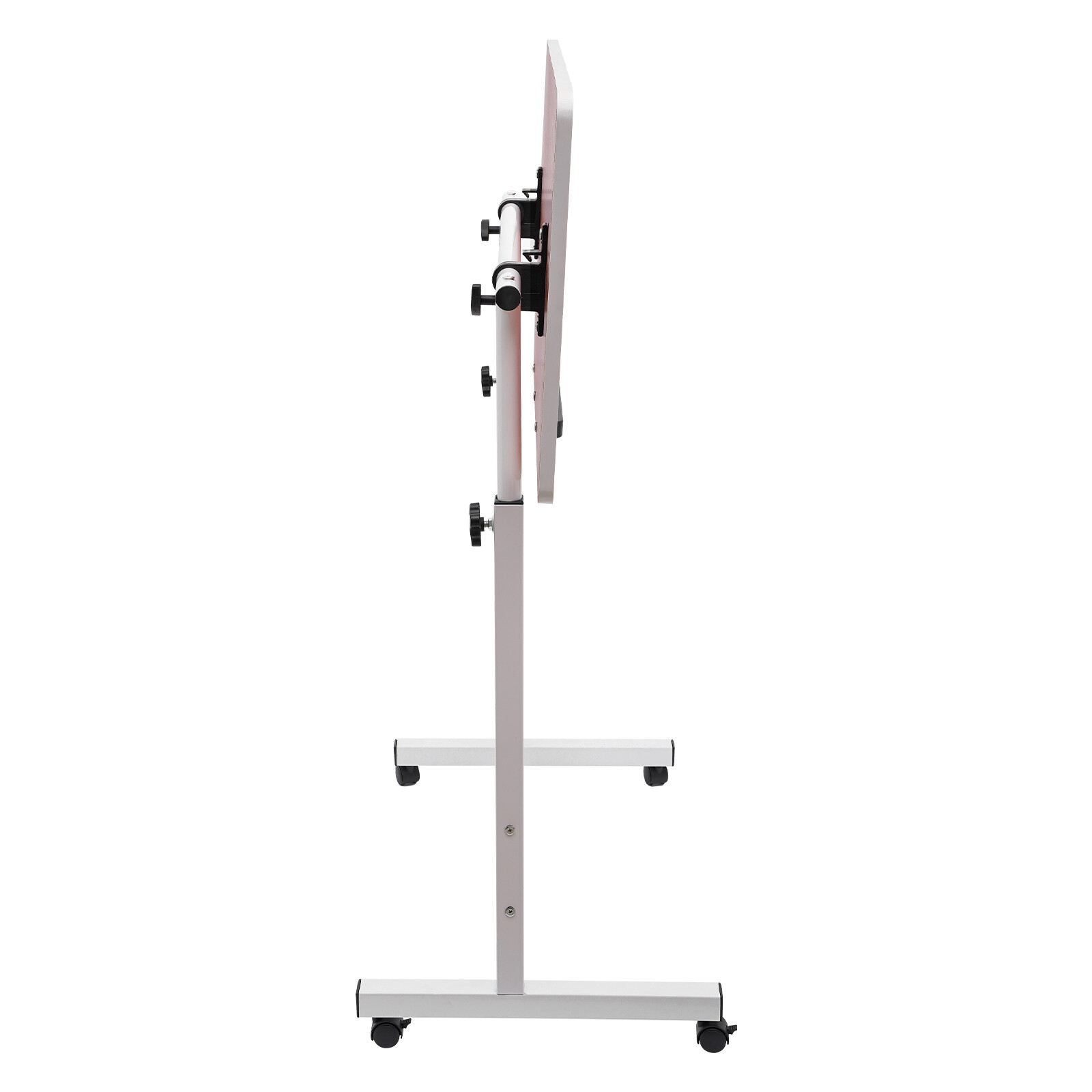 Adjustable Height Office Rolling Laptop Table Stand Bed Side Computer Desk Stand