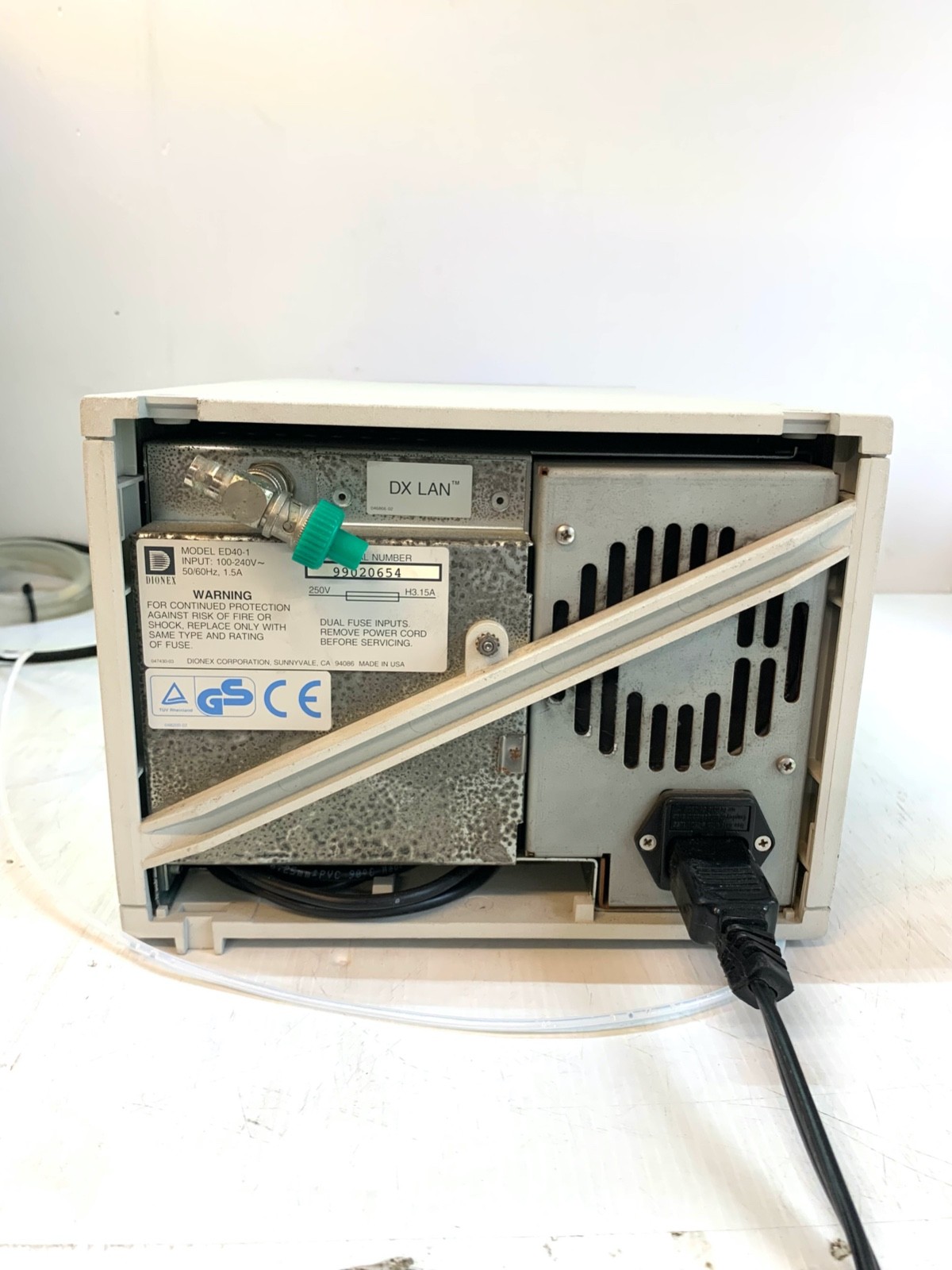 Dionex ED40-1 Electrochemical Detector Working Condition S8704 ARA