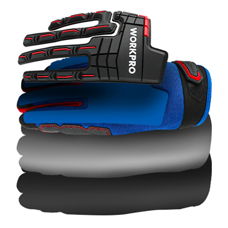 WORKPRO XLarge Heavy Duty Work Gloves Synthetic Leather Impact Working Gloves US