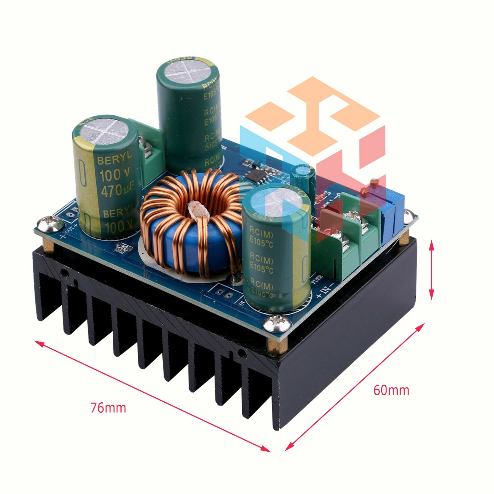 600W DC-DC Step Up Boost Buck Voltage Converter Power Supply Module 16A