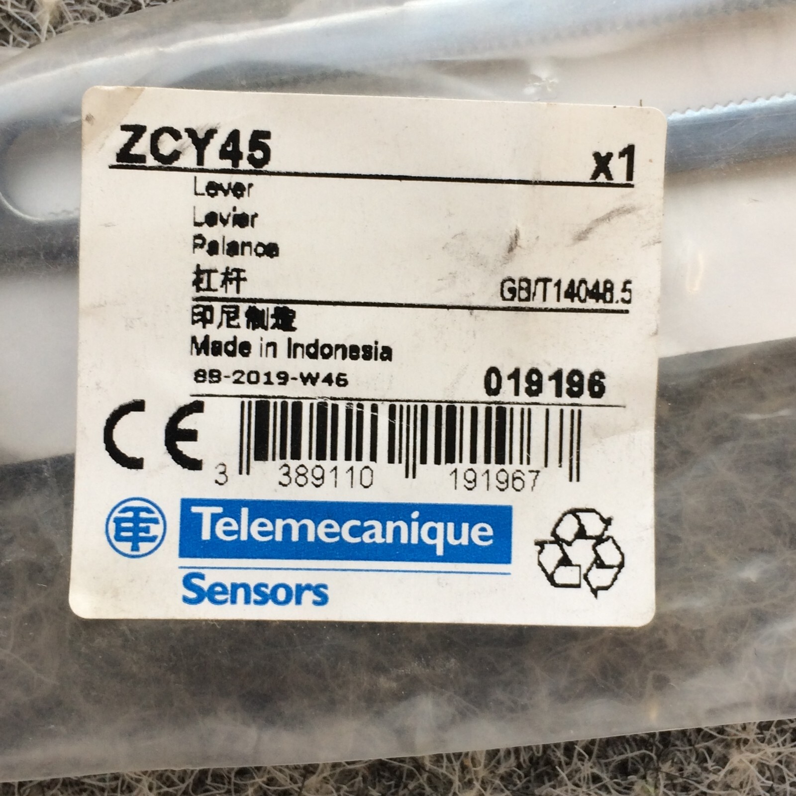 Telemecanique ZCY45 Lever Arm For Limit Switch NOS