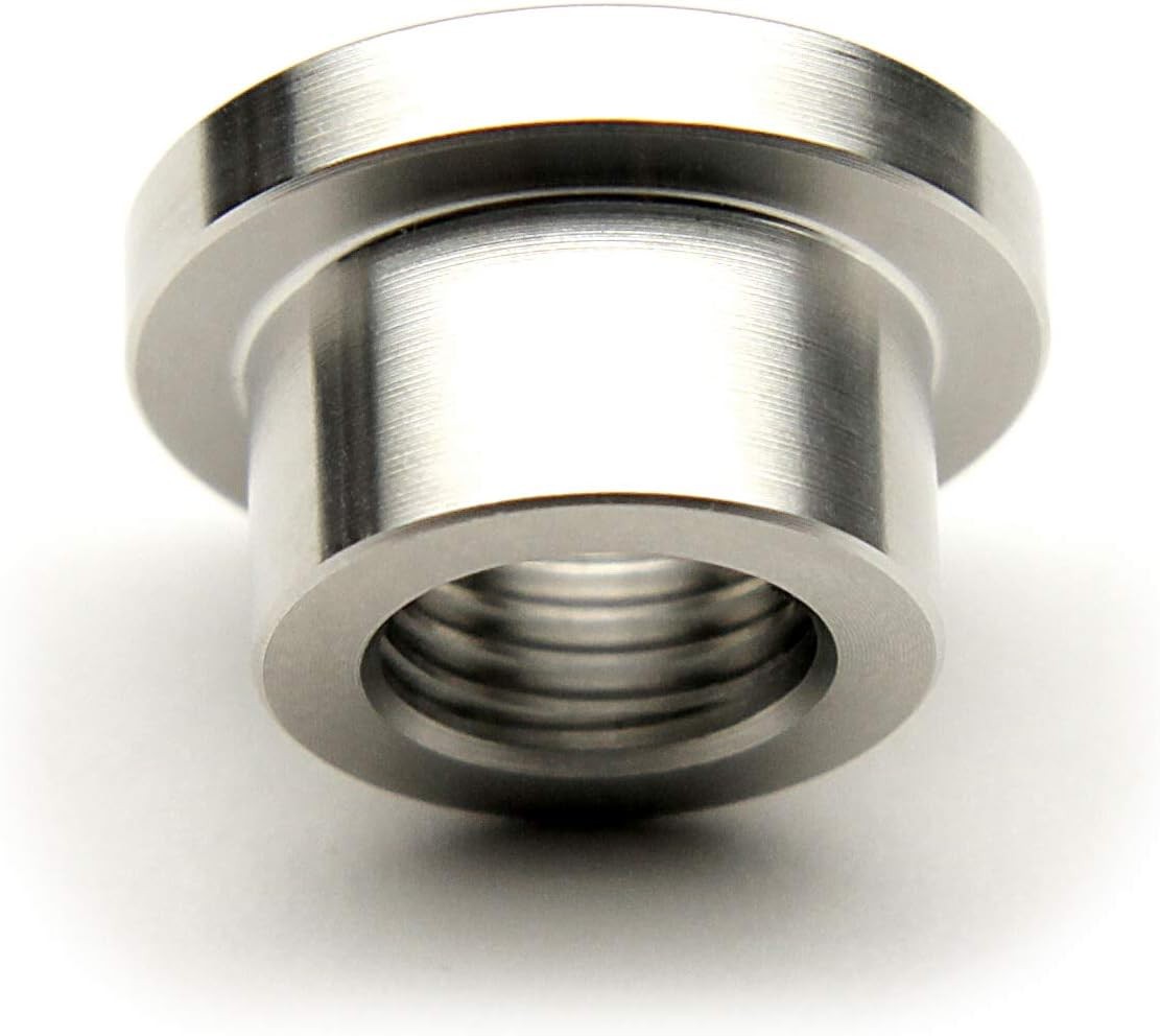 1″ NPT Stainless Steel 304 Female Threaded Stepped Weld Bung Mounting Fitting…