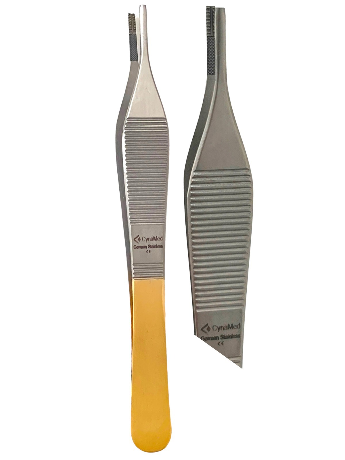 German T/C Adson Tissue Forceps 1×2 Rat Tooth,Brown ,Serrated Teeth Surgical Ins