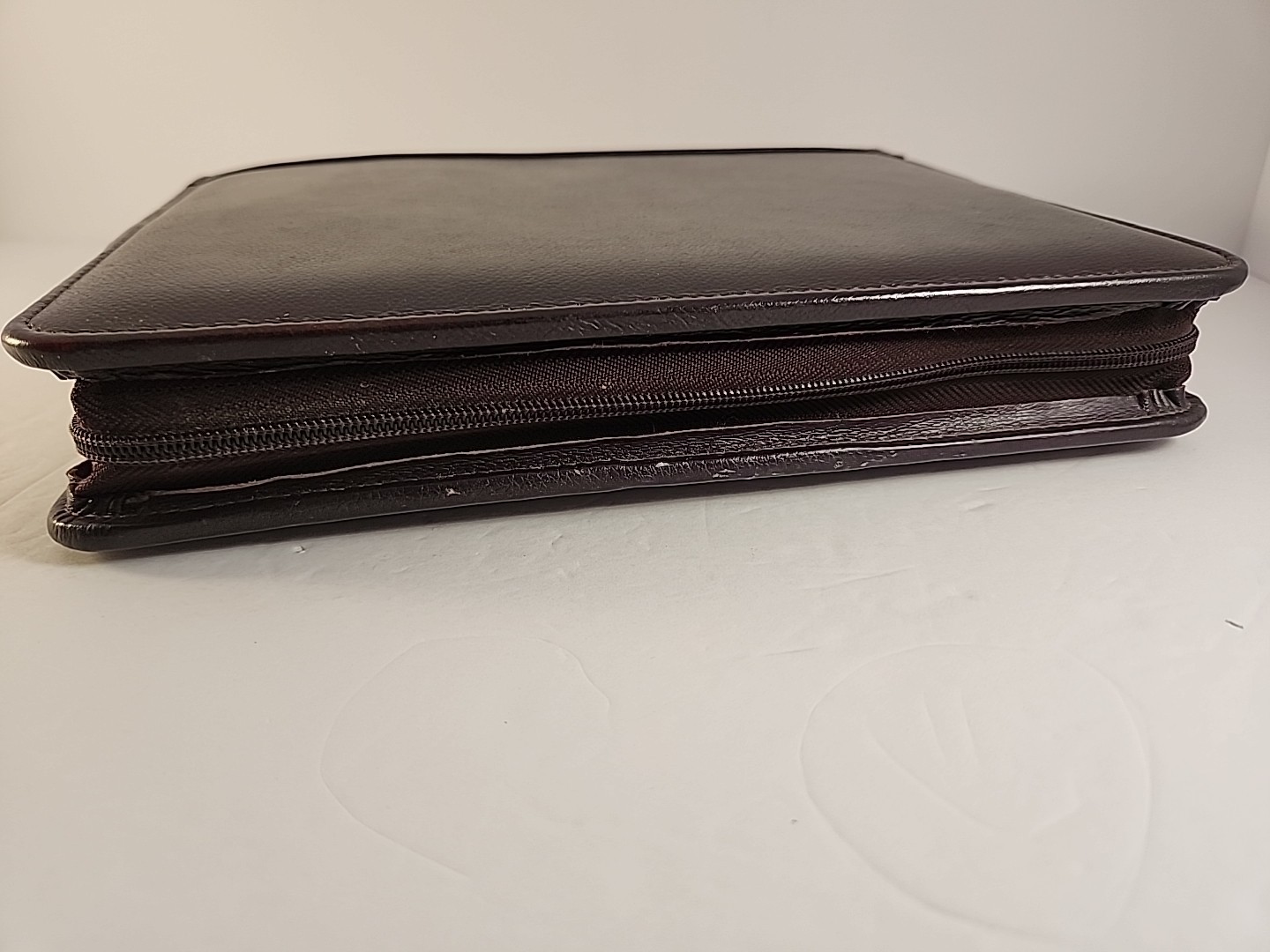 VTG Franklin Covey Genuine Cowhide Leather 7-Ring Planner Made In USA 9×11 Brown