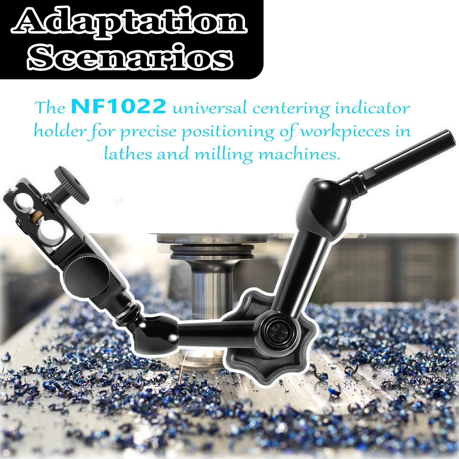 For NOGA NogaFlex Magnetic Holding Base Fine Adjust Dial Indicator Holder NF1022