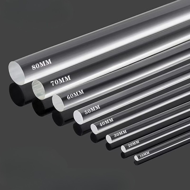 Acrylic Solid Round Rod Transparent Organic Glass Rod