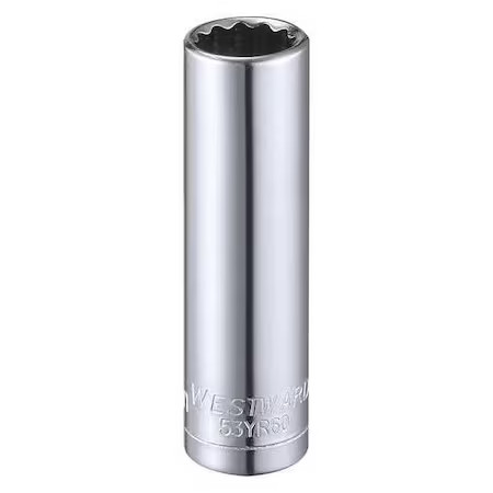 Westward 53Yr60 Westward 1/4 In Drive, 10Mm Triple Square Metric, Socket, 12