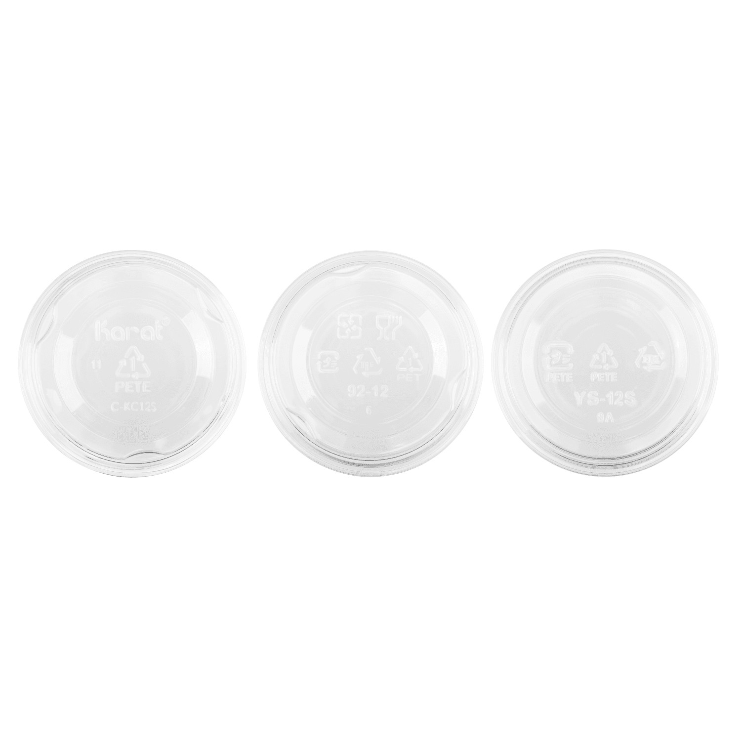 Karat 12oz PET Plastic Cold Cups (92mm) – 1,000 ct, C-KC12-S