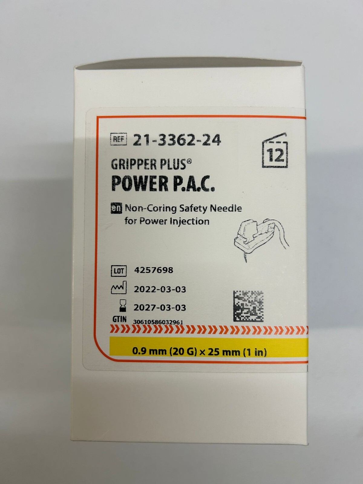 SMITHS MEDICAL GRIPPER PLUS POWER P.A.C 21-3362-24 BOX OF 12