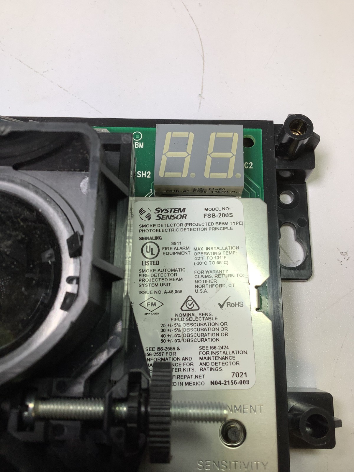 System Sensor FSB-200S Photoelectric Detection Principle Smoke Detector, Q7C