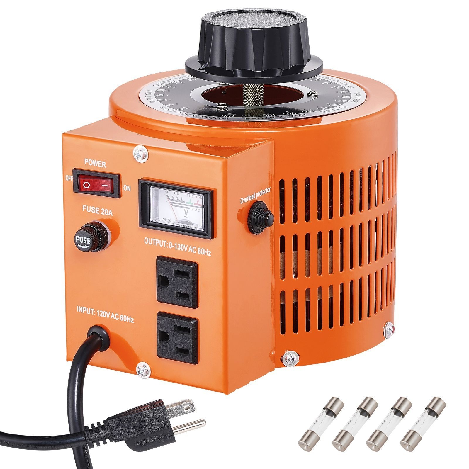 2000VA Auto Variable Voltage Transformer 0-130V 110V Input