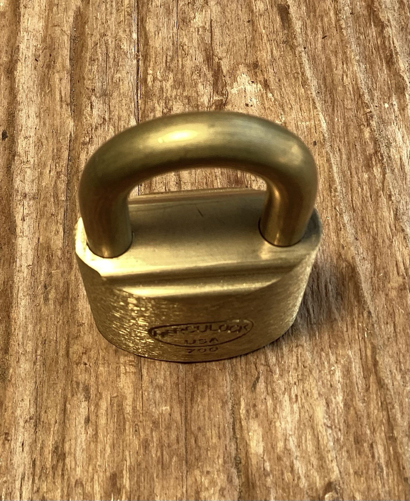 Brass Herculock Padlock 700 USA Made No Key New Preowned