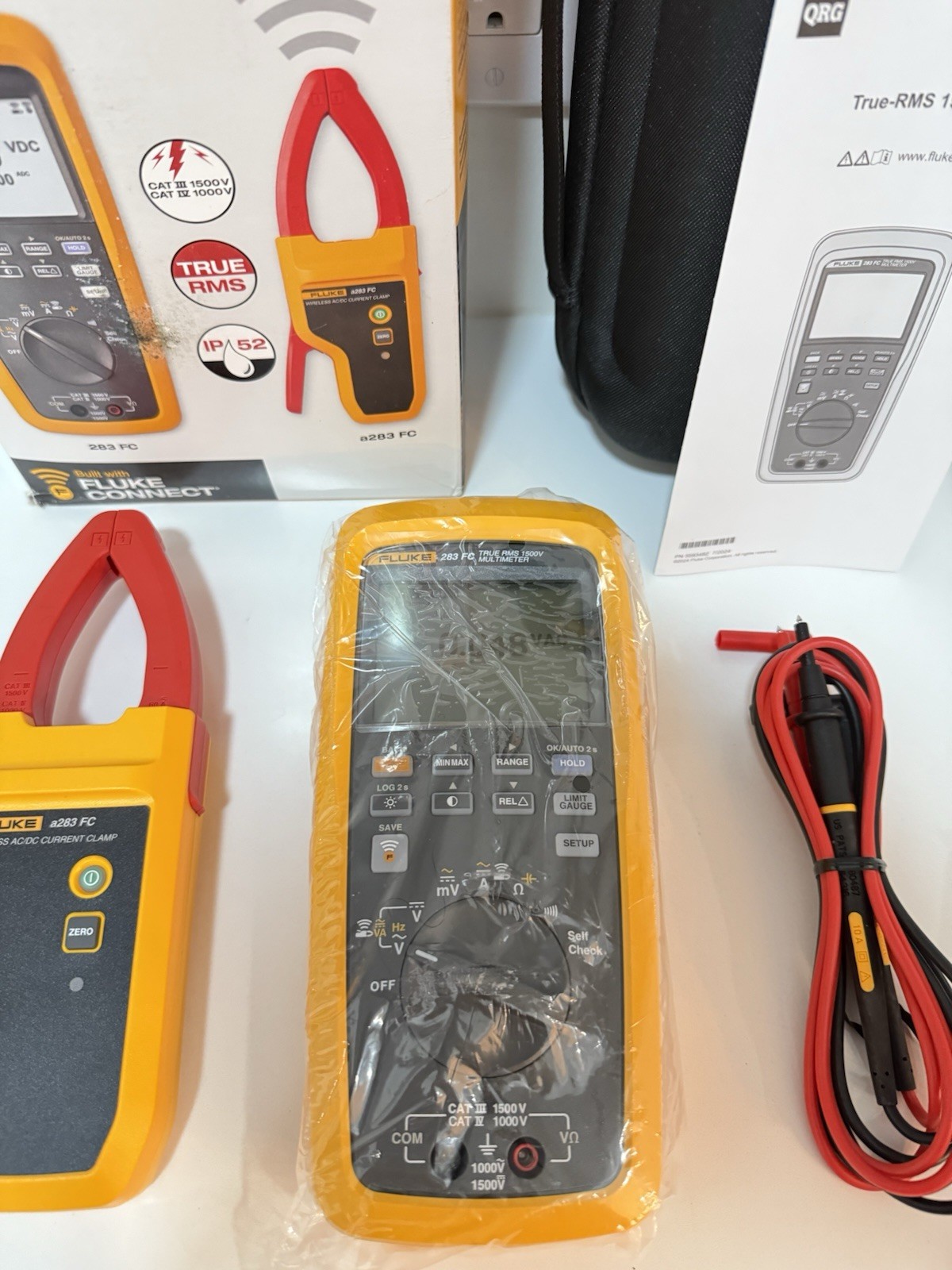 FLUKE 283 FC/PV SOLAR DIGITAL MULTIMETER & WIRELESS CURRENT CLAMP MFD-2025