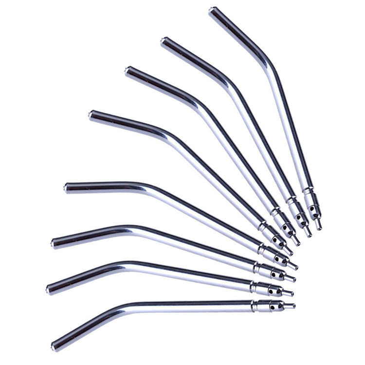 100PCS /bag Dental Stainless Steel Three-Ways Air Water Syringe Tip Water Nozzle
