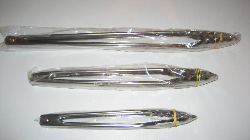 3 TONGS 10″,12″, 16″ EXTRA HEAVY WEIGHT SCALLOPED EDGE FREE SHIPPING US ONLY