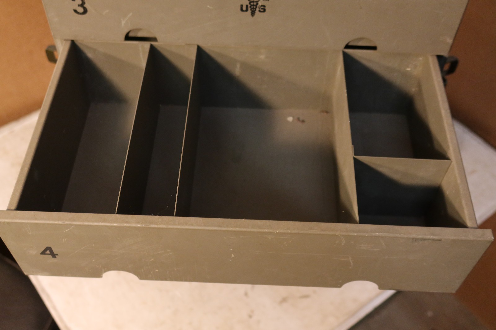 32x20x11 Aluminum Military Medical Chest with Medical Instrument 7 Drawer Unit